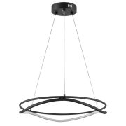 736517 Люстра ROTONDA 45W LED 2494LM 120G ЧЕРНЫЙ 3000-6000K