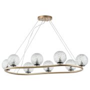 815283 Люстра BARI 8х10W(led) G9 ЗОЛОТО/ЧЕРНЫЙ МАТОВЫЙ