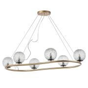 815263 Люстра BARI 6х10W(led) G9 ЗОЛОТО/ЧЕРНЫЙ МАТОВЫЙ