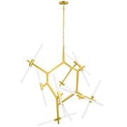 742203 Люстра STRUTTURA 20х6W (led) G9 ЗОЛОТО МАТОВЫЙ