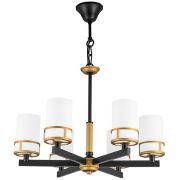 731067 Люстра CERO 6х40W E14 ЧЕРНЫЙ/ЗОЛОТО/БЕЛЫЙ