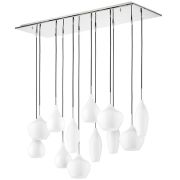 803120 Подвес PENTOLA 12x40W E14 ХРОМ/БЕЛЫЙ