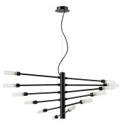 733127 Люстра RAGNO 12х40W G9 ЧЕРНЫЙ МАТОВЫЙ