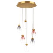 805169 Люстра COLORE LED 6х4W 1100LM ЗОЛОТО/МУЛЬТИКОЛОР 3000K
