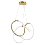 637063 Люстра CORINTO 30W LED 2680LM ЗОЛОТО 3000K IP20