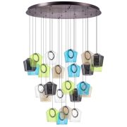 796349 Люстра CARAMELLO LED 24х6W 2600LM КОФЕЙНЫЙ/МУЛЬТИКОЛОР 3000K