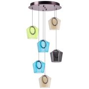 796169 Люстра CARAMELLO LED 6х6W 700LM КОФЕЙНЫЙ/МУЛЬТИКОЛОР 3000K