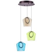 796139 Люстра CARAMELLO LED 3х6W 330LM КОФЕЙНЫЙ/МУЛЬТИКОЛОР 3000K