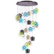 796289 Люстра CARAMELLO LED 28х6W 2700LM КОФЕЙНЫЙ/МУЛЬТИКОЛОР 3000K