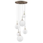 813063 Люстра GLOBO 6х40W E14 шампань/белый