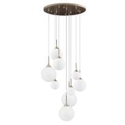 813093 Люстра GLOBO 9х40W E14 шампань/белый