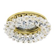 030302 Светильник ONORA CR MR16/HP16 ЗОЛОТО/ПРОЗРАЧНЫЙ