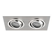 011602 Светильник SINGO X2 MR16/HP16 АЛЮМИНИЙ ХРОМ