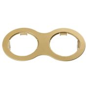 214623 Рамка DOMINO Double ROUND MR16 ЗОЛОТО