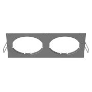 217529 Рамка INTERO 16 Double QUADRO СЕРЫЙ