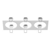 217536 Рамка INTERO 16 Triple QUADRO БЕЛЫЙ