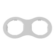 214626 Рамка DOMINO Double ROUND МR16 БЕЛЫЙ