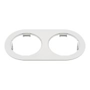 214656 Рамка DOMINO Double ROUND МR16 БЕЛЫЙ