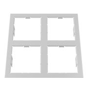 214546 Рамка DOMINO QUADRO 2х2 MR16 БЕЛЫЙ
