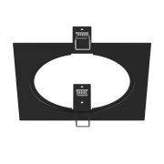 217817 Рамка INTERO 111 QUADRO ЧЕРНЫЙ