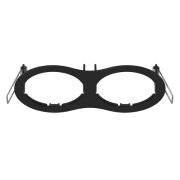 217627 Рамка INTERO 16 Double ROUND ЧЕРНЫЙ