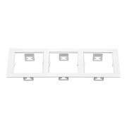214536 Рамка DOMINO Triple QUADRO MR16 БЕЛЫЙ