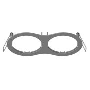 217629 Рамка INTERO 16 Double ROUND СЕРЫЙ