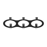 217937 Рамка INTERO 111 Triple ROUND ЧЕРНЫЙ