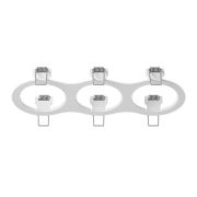 217636 Рамка INTERO 16 Triple ROUND БЕЛЫЙ