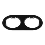 214657 Рамка DOMINO Double ROUND МR16 ЧЕРНЫЙ