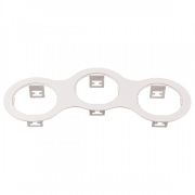 214696 Рамка DOMINO Triple ROUND МR16 БЕЛЫЙ