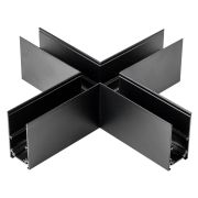 509187 Соединитель для накладного трека UNO Х-образный ЧЕРНЫЙ