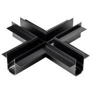 509287 Соединитель для встраиваемого трека UNO Х-образный ЧЕРНЫЙ