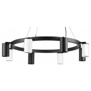 LR018374364 Люстра RULLO 8х50W GU10 ЧЕРНЫЙ/БЕЛЫЙ (571018+214437-4+214436-4)