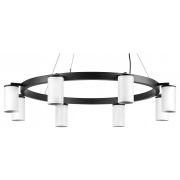 LR018368 Люстра RULLO 8х50W GU10 ЧЕРНЫЙ/БЕЛЫЙ (571018+214436-8)