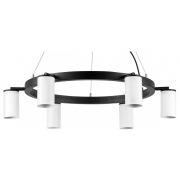 LR016366 Люстра RULLO 6х50W GU10 ЧЕРНЫЙ/БЕЛЫЙ (571016+214436-6)