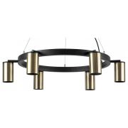 LR016316 Люстра RULLO 6х50W GU10 ЧЕРНЫЙ/БРОНЗА (571016+214431-6)