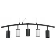 LR735373362 Люстра RULLO 5х50W GU10 ЧЕРНЫЙ/БЕЛЫЙ (571735+214437-3+214436-2)