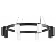 LR018364374 Люстра RULLO 8х50W GU10 ЧЕРНЫЙ/БЕЛЫЙ (571018+214436-4+214437-4)