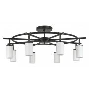 LR718368 Люстра RULLO 8х50W GU10 ЧЕРНЫЙ/БЕЛЫЙ (571718+214436-8)