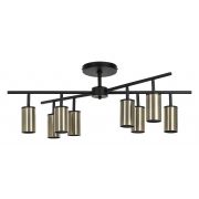 LR728318 Люстра RULLO 8х50W GU10 ЧЕРНЫЙ/БРОНЗА (571728+214431-8)