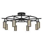 LR718318 Люстра RULLO 8х50W GU10 ЧЕРНЫЙ/БРОНЗА (571718+214431-8)
