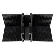 506357 Соединитель L-образный вертикальный LINEA ЧЕРНЫЙ