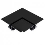 506237 Соединитель угловой горизонтальный LINEA ЧЕРНЫЙ