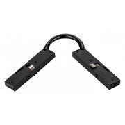 506157 Соединитель трековый однофазный 24V регулируемый гибкий LINEA ЧЕРНЫЙ