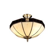 Citilux Шербург-1 CL440141 Люстра витражная потолочная Бронза