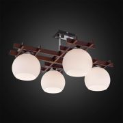 Citilux Нарита CL114141 Люстра деревянная Венге Хром