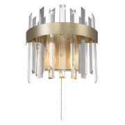 Citilux Лаура CL301422 Бра хрустальное с выключателем Шампань