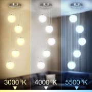 Citilux Адам Смарт CL228A051 RGB LED Умная каскадная люстра Матовый Хром