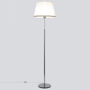 Citilux Линц CL402970 Торшер хром с белым абажуром